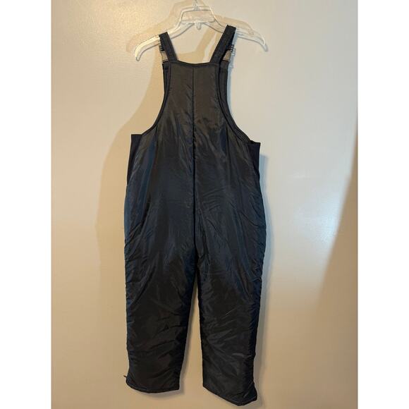 Swiss Alps Black Snow Suit Bibs Overalls Size M - Picture 2 of 3